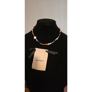 Mayamar Multi Color Beaded Pearl Choker NWT